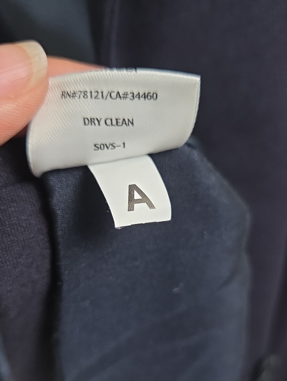 Eileen Fisher Navy Blue 4-Button Blazer Sz L Viscose Nylon Spandex Blend - Picture 10 of 12